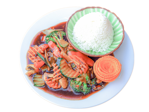 122. Gebratenes Gemüse Chop-Suey