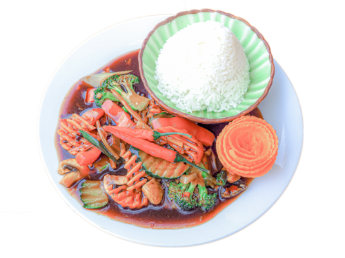 123. Gebratenes Gemüse Kung-Pao