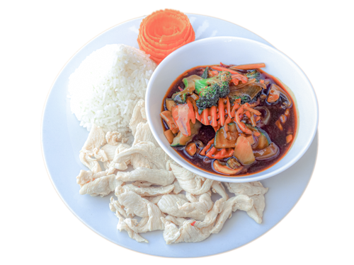130. Chop-Suey mit Hühnerfleisch