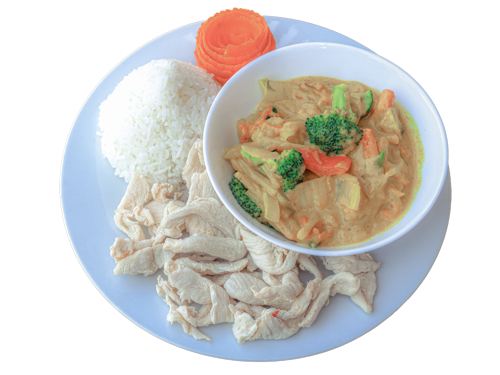 133. Erdnuss-Curry mit Hühnerfleisch (Singapur-Art)
