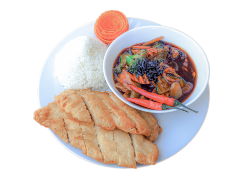 135b. Tau-Xi mit gebackenes Hühnerbrustfilet