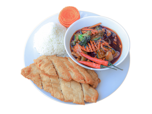 136. Kung-Pao mit gebackenes Hühnerbrustfilet