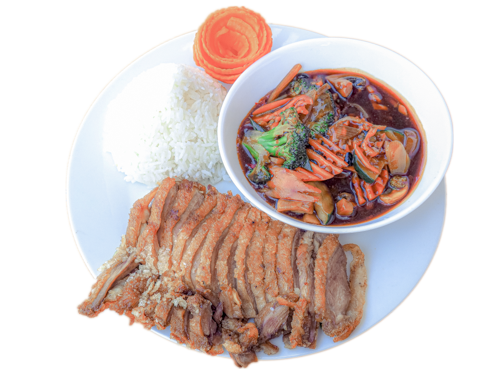 150. Chop-Suey mit knuspriger Ente